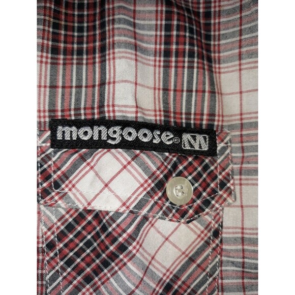 Mongoose 4T Black Red Plaid Button Down Dress Shirt - Picture 3 of 7